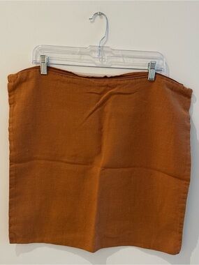 CB2 Copper Linen Throw Pillowcase - Qty 2